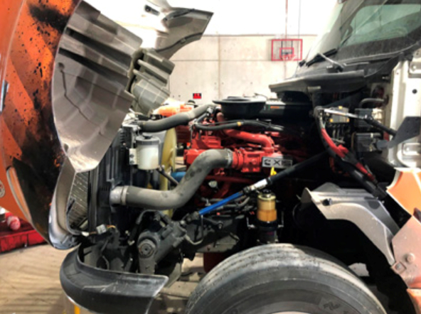 this image shows mobile truck engine repair in Denver, Colorado